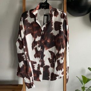 NastyGal print shirt